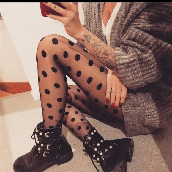 Polka Dot Stockings - Picture 2 of 12
